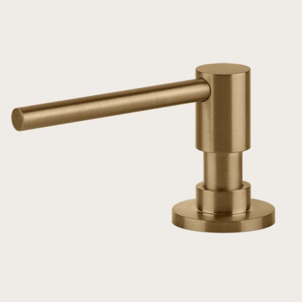 Дозатор для жидкого мыла, Gessi, Kitchen, шгв 45*129*65, цвет дозатора-Warm Bronze Brushed PVD