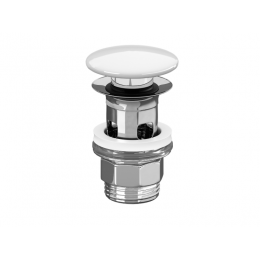 Донный клапан, Villeroy&Boch, для раковин, 1 1/4", цвет крышки-Stone White, CeramicPlus