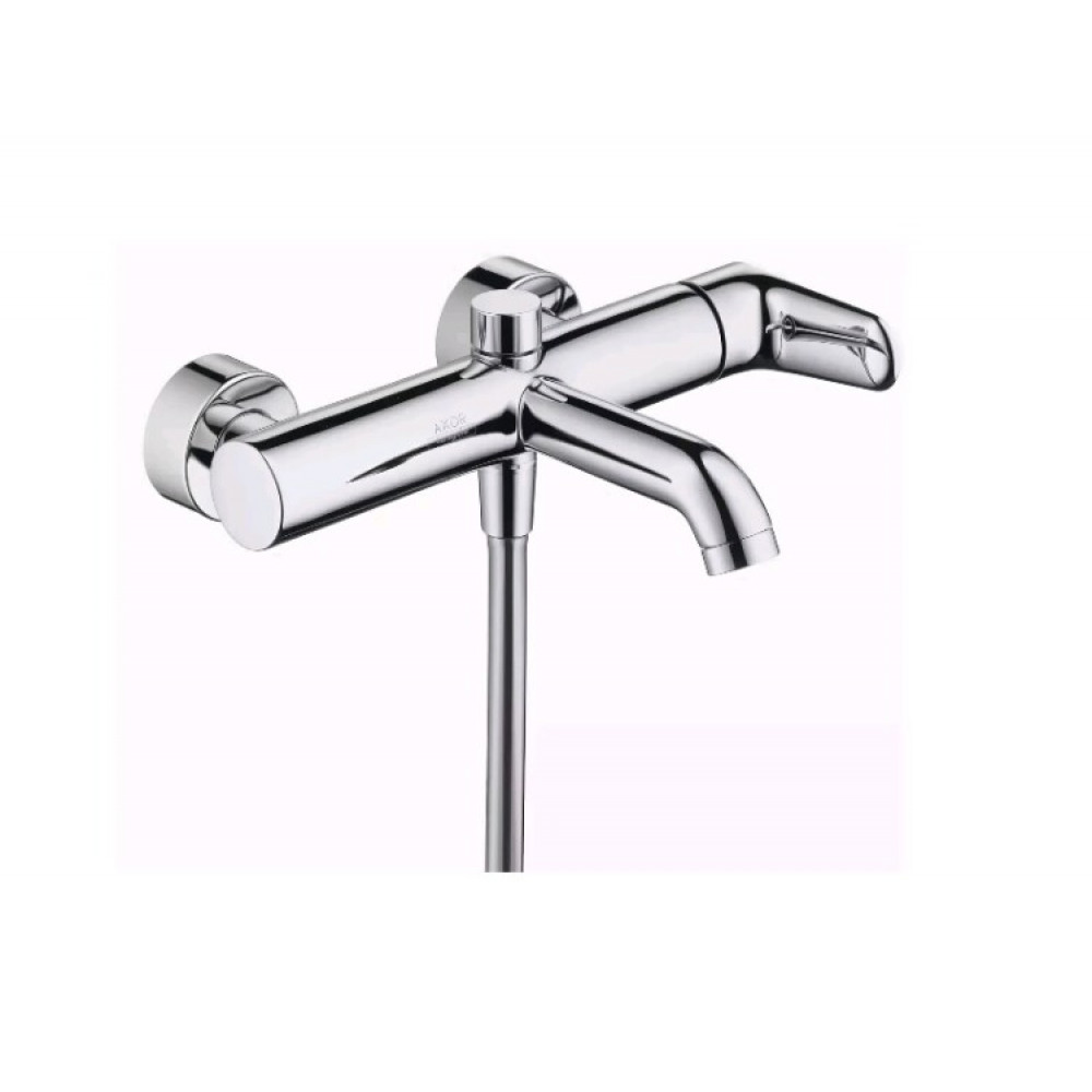 Смеситель для ванны и душа, Hansgrohe, Axor Citterio M, цвет-шлифованный черный хром