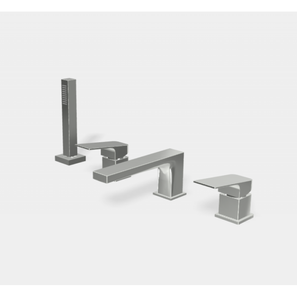 Смеситель для ванны и душа, Fima Carlo Frattini, Fit, цвет-хром