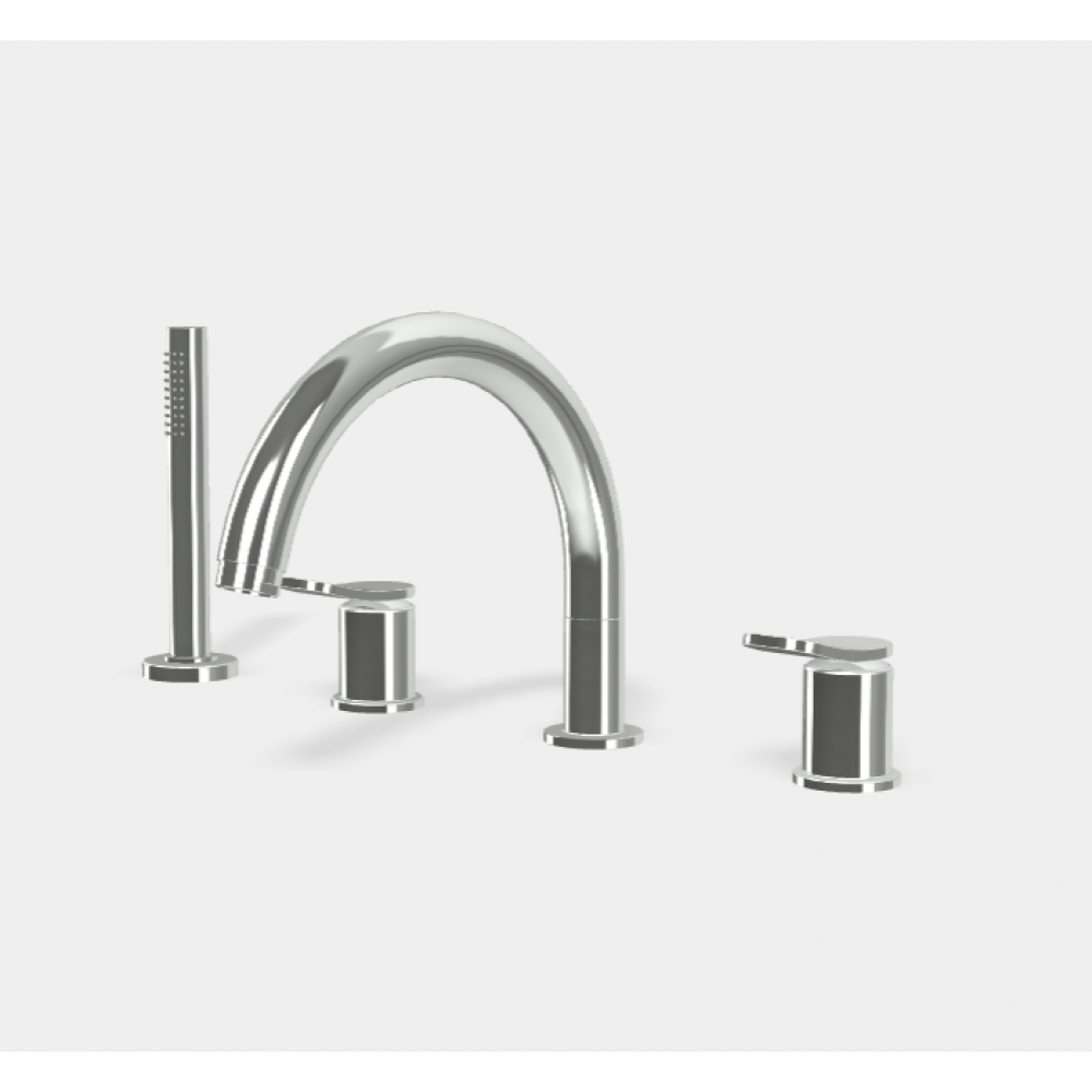 Смеситель для ванны и душа, Fima Carlo Frattini, Flo', цвет-хром