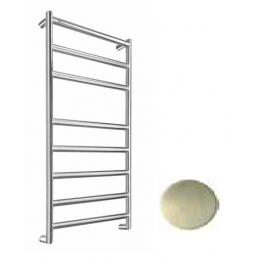 Полотенцесушитель, Margaroli, Sereno, шгв 500*105*1150, Box, цвет-никель брашированный/шлифованный (Brushed Nickel)