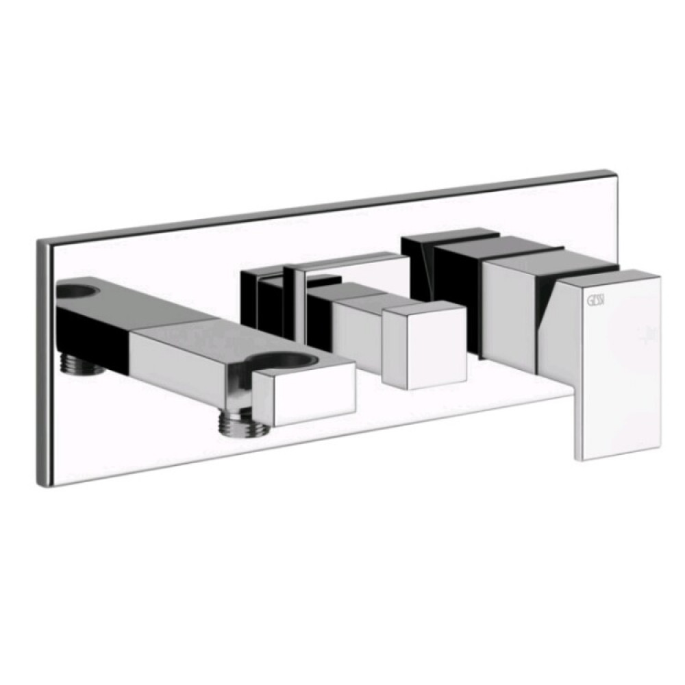 Смеситель для душа, Gessi, Rettangolo, на 2 потребителя, цвет-хром