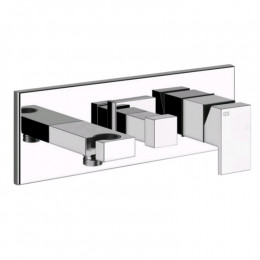 Смеситель для душа, Gessi, Rettangolo, на 2 потребителя, цвет-хром
