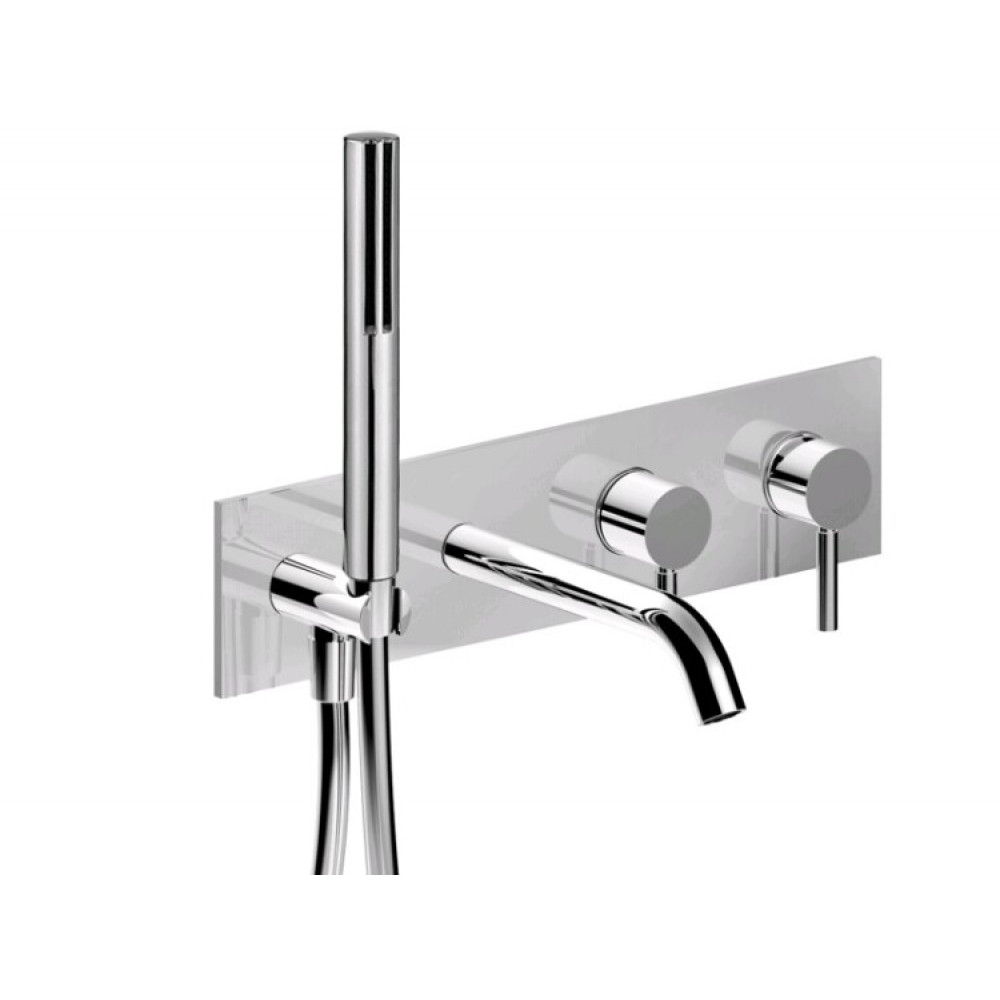 Смеситель для ванны и душа, Fantini, Nostromo, цвет-хром