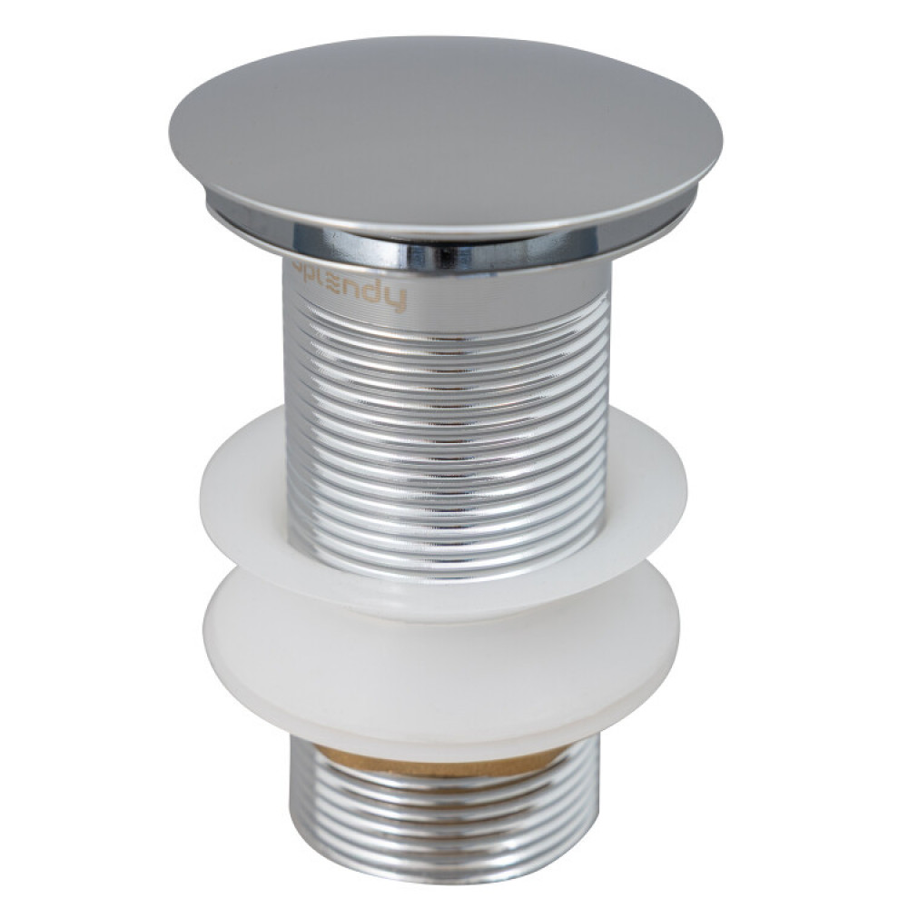 Донный клапан, Splendy, для раковин, без перелива, 1 1/4", цвет-хром