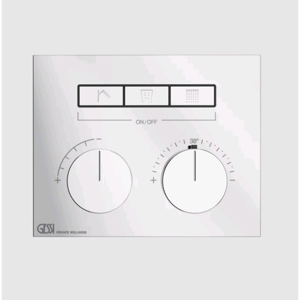 Смеситель для душа, Gessi, HI-FI Compact, на 3 потребителя, цвет-хром