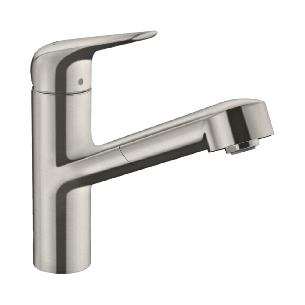 Смеситель для кухни, Hansgrohe, Focus M42, цвет-сталь