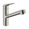 Смеситель для кухни, Hansgrohe, Focus M42, цвет-сталь
