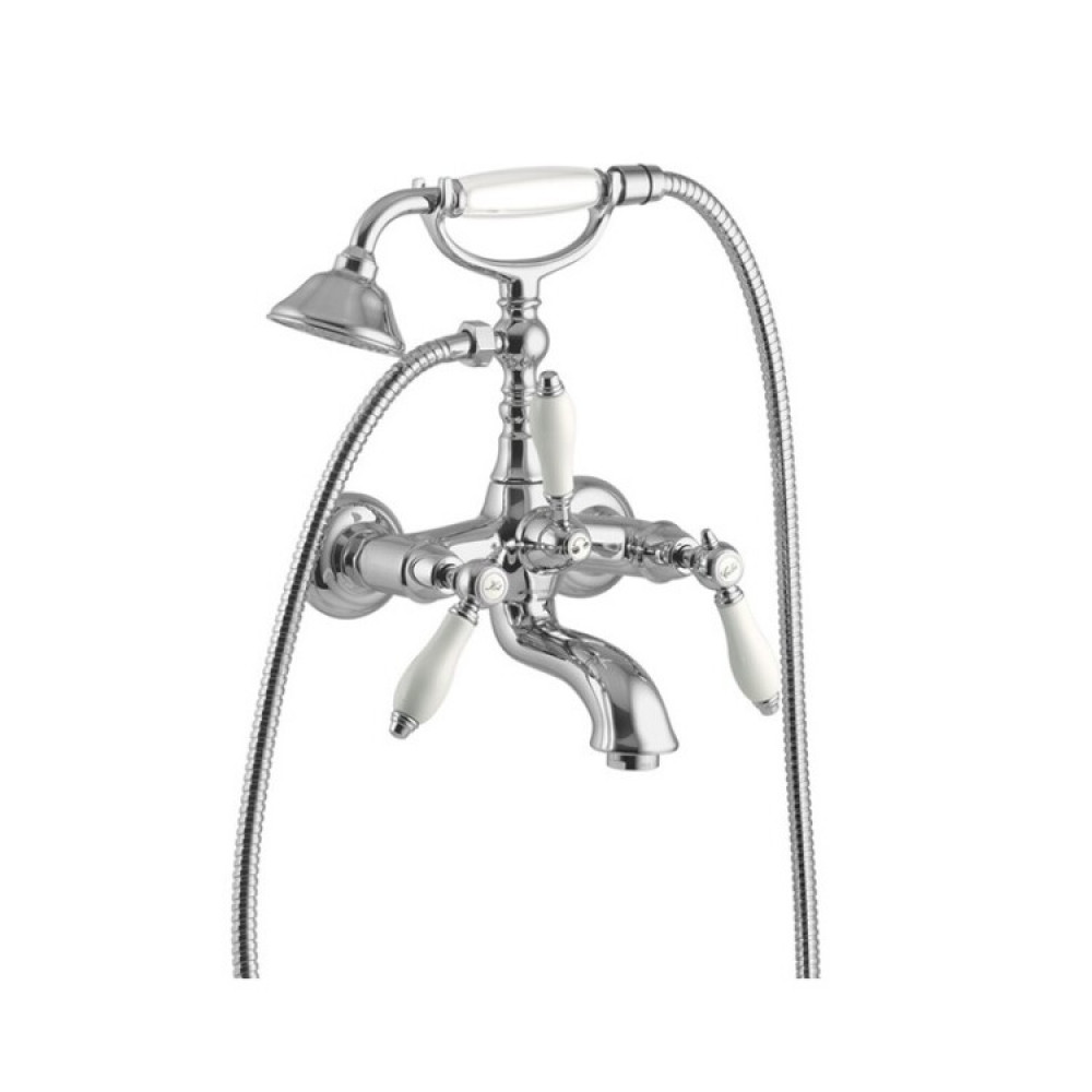 Смеситель для ванны и душа, Fima Carlo Frattini, Herend, цвет-хром