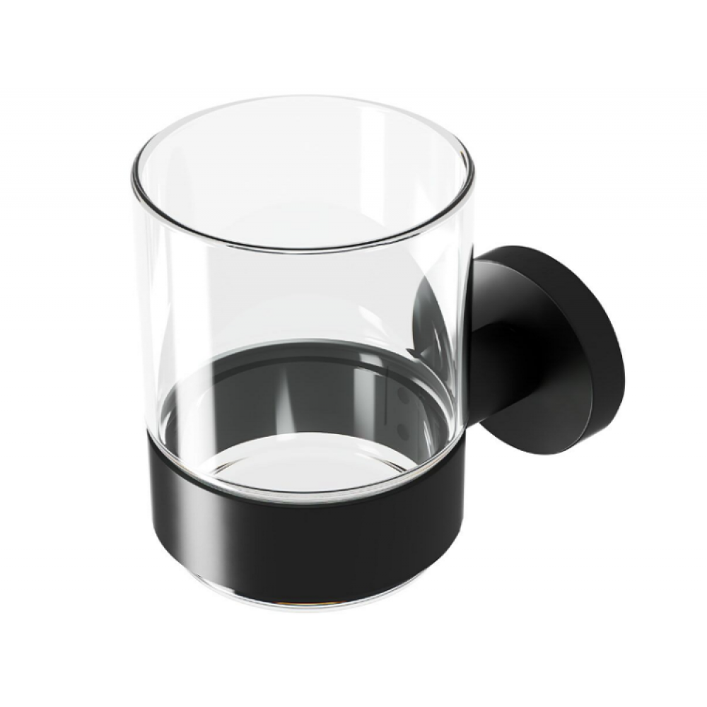 Стакан, Geesa, Nemox Black, шгв 66*102*99, цвет-черный матовый