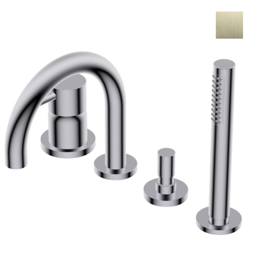 Смеситель для ванны и душа, Ritmonio, Diametro35 S, цвет-Brushed champagne PVD