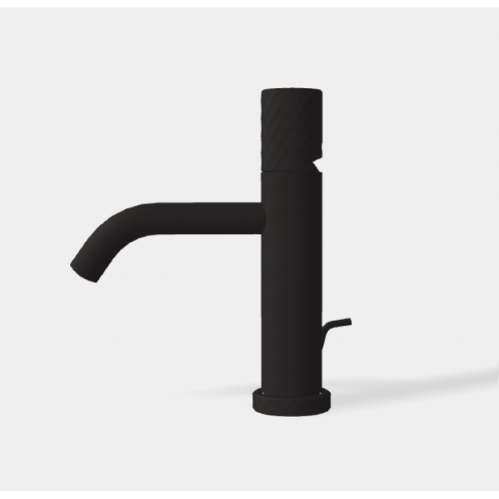 Смеситель для раковины, Fima Carlo Frattini, Spillo Tech, X COLLECTION, цвет-черный матовый