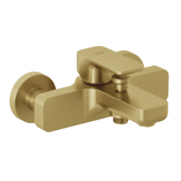 Смеситель для ванны и душа, Kludi, Renon, цвет-золото брашированное