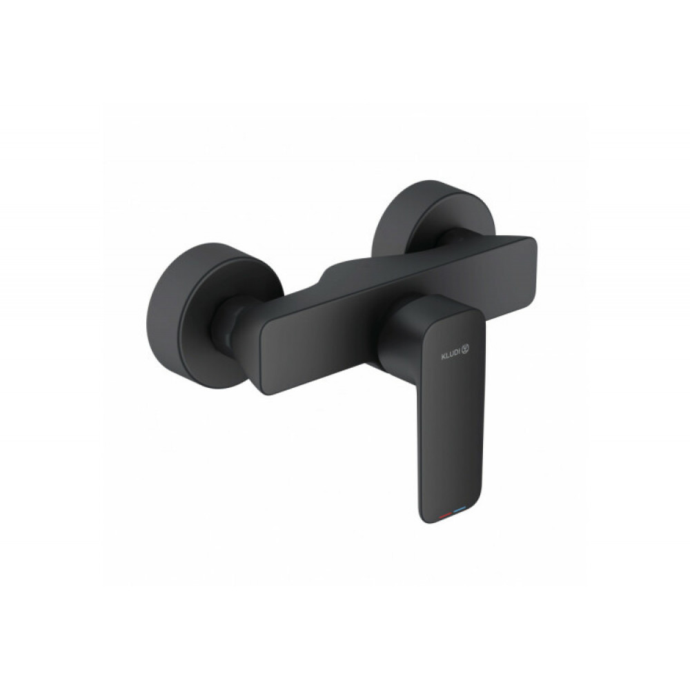 Смеситель для душа, Kludi, Pure&Style, цвет-черный матовый
