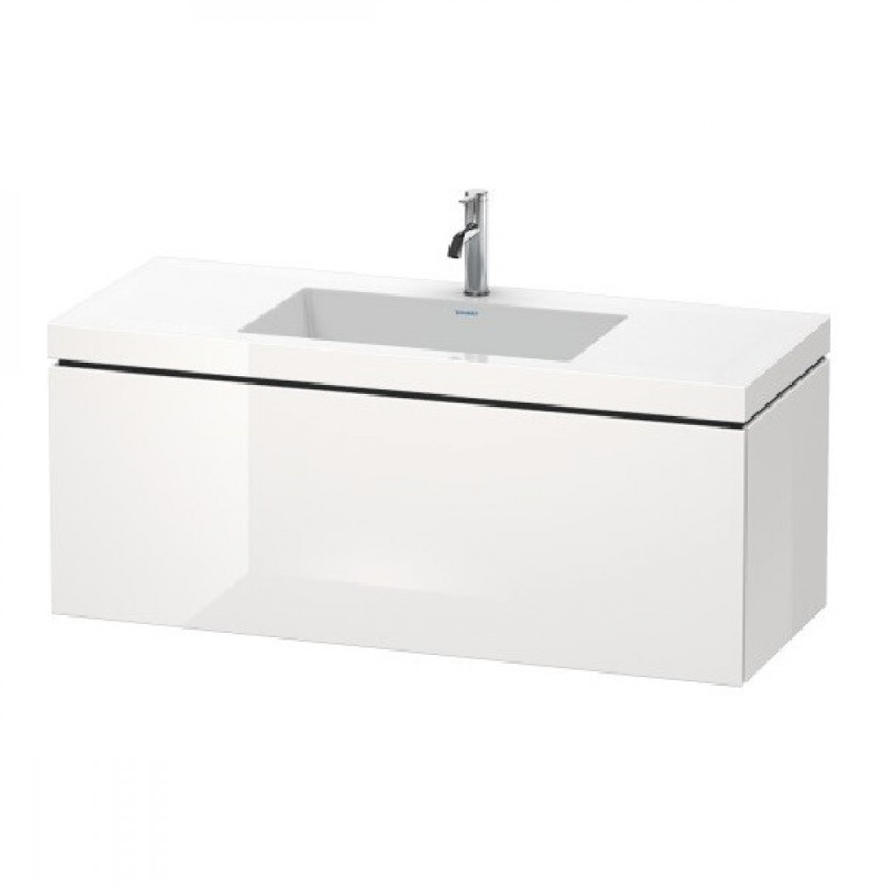Тумба под раковину, Duravit, L-Cube, шгв 1200*480*500, раковина-в комплекте, цвет-белый глянцевый