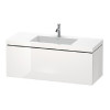 Тумба под раковину, Duravit, L-Cube, шгв 1200*480*500, раковина-в комплекте, цвет-белый глянцевый