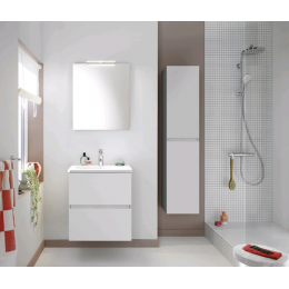 Шкаф-пенал, Burg, Rocio, шгв 350*320*1600, петли-универсальные (слева или справа), цвет-белый матовый