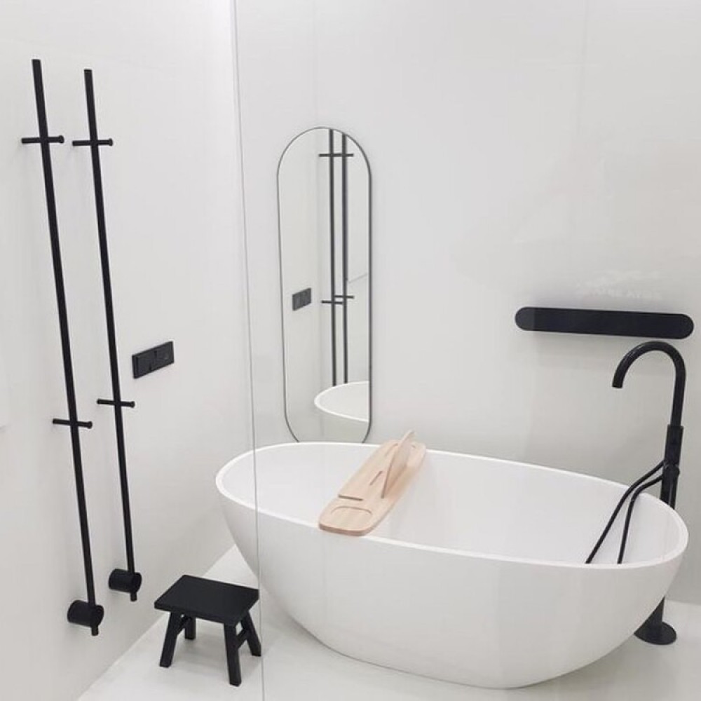 Полотенцесушитель, Broner, Bruno, шгв 60*70*1700, сухой ТЭН, цвет-RAL 9005 матовый