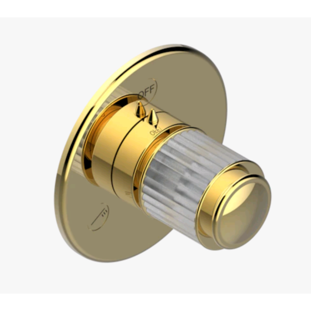 Вентиль, THG, Jaipur Satin crystal, переключающий (дивертор), цвет-золото светлое (Light Gold)