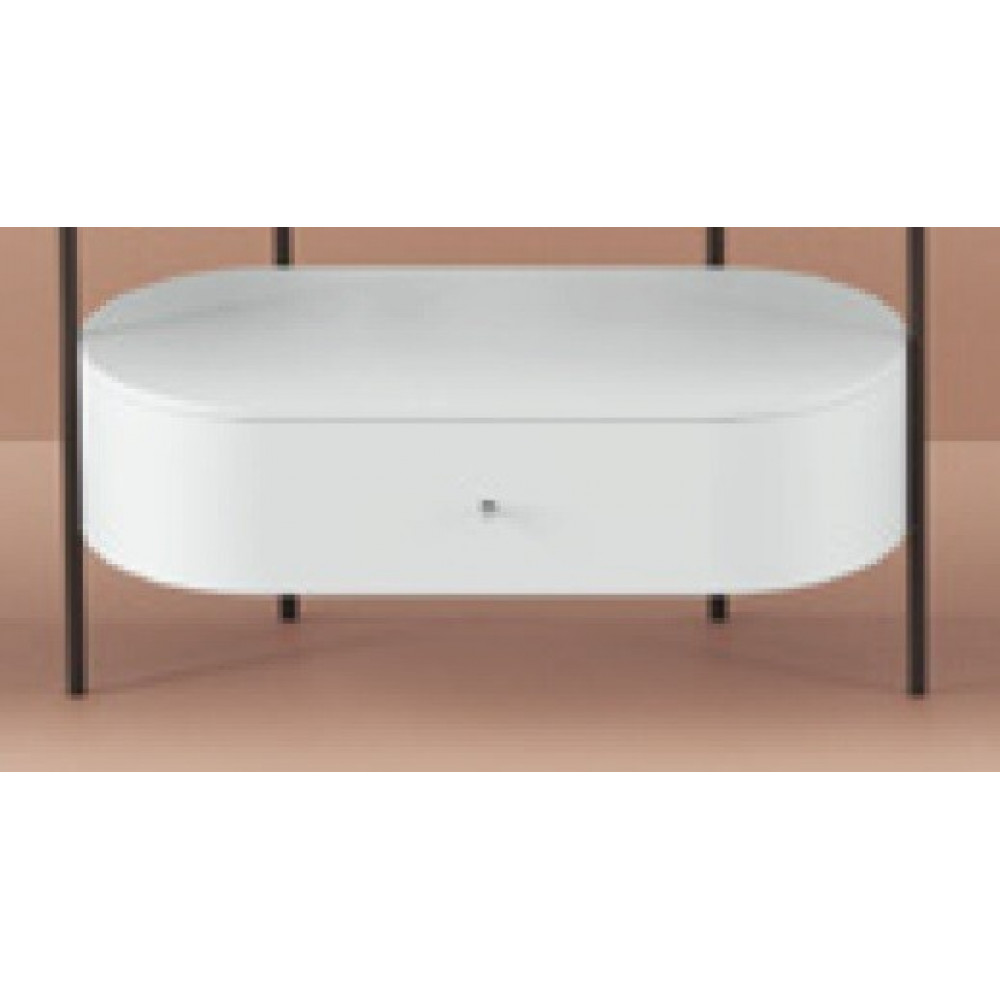 Ящик деревянный выдвижной, Artceram, Flair 4.0, 89х42хh21,5 см, для металлической консоли, цвет белый матовый