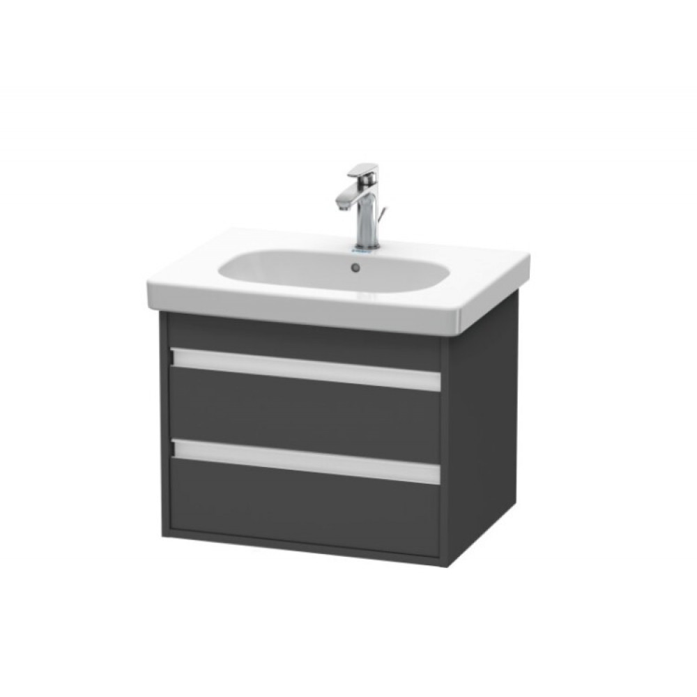 Тумба под раковину, Duravit, Ketho, шгв 600*455*480, раковина-необходимо заказать, цвет-графит матовый