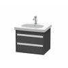 Тумба под раковину, Duravit, Ketho, шгв 600*455*480, раковина-необходимо заказать, цвет-графит матовый