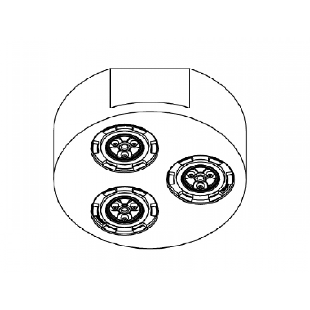 Форсунка, Ritmonio, струя с распылением, цвет-Черная ацетальная смола (Black Acetal Resin)