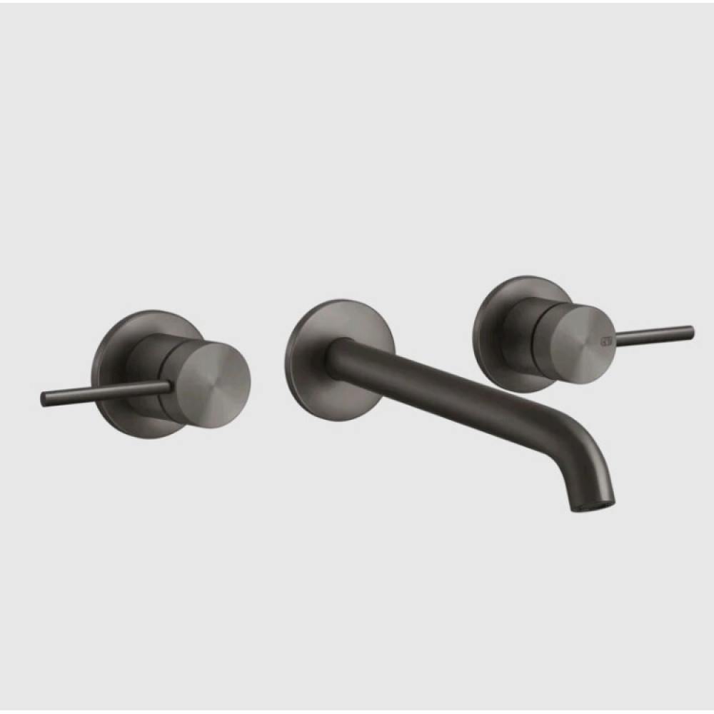 Смеситель для раковины, Gessi, 316 Flessa, цвет-Black Metal Brushed PVD