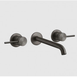 Смеситель для раковины, Gessi, 316 Flessa, цвет-Black Metal Brushed PVD