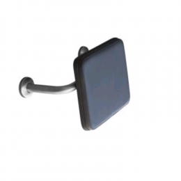 Спинка унитаза, Nofer, с мягкой обивкой для крепления к стене, цвет-черный