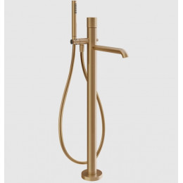 Смеситель для ванны и душа, Gessi, Habito Cesello, цвет-Warm Bronze Brushed PVD