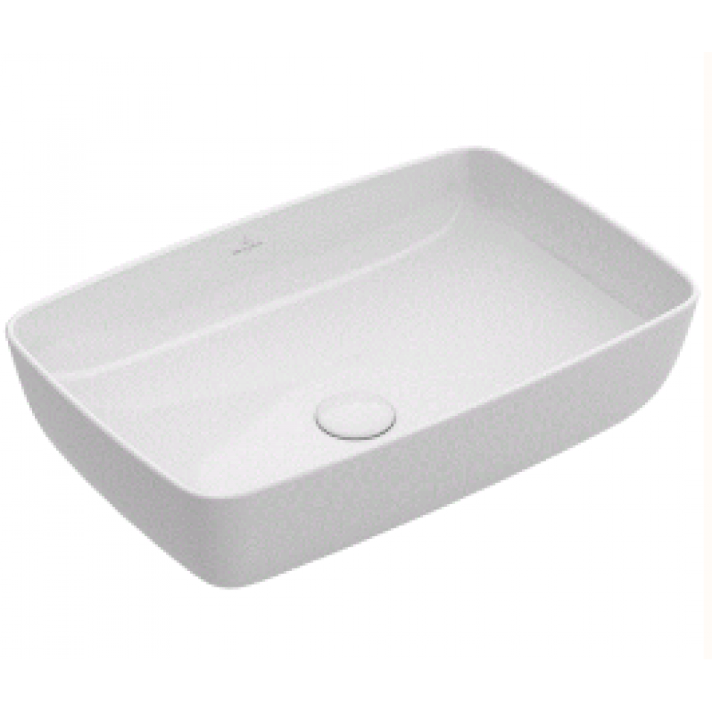 Раковина, Villeroy&Boch, Artis, шгв 580*385*130, отверстия для смесителя-отсутствуют, CeramicPlus, цвет-камень белый