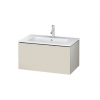 Тумба под раковину, Duravit, L-Cube, шгв 820*481*400, раковина-необходимо заказать, цвет-серо-коричневый матовый
