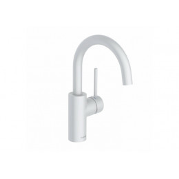 Смеситель для раковины, Kludi, BOZZ, цвет-белый матовый