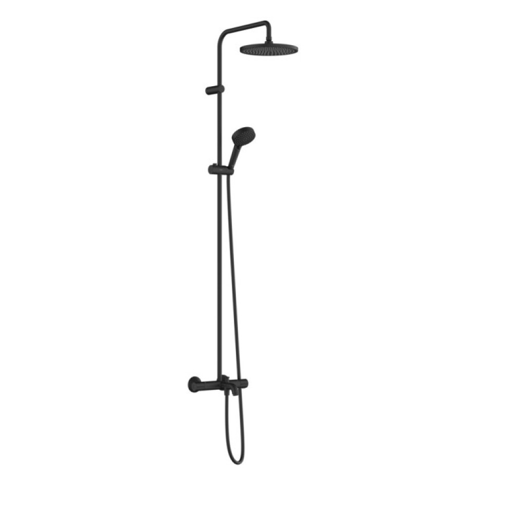 Душевая стойка, Hansgrohe, Vernis Blend, цвет-черный матовый