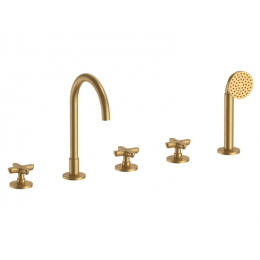 Смеситель для ванны и душа, Fantini, Icona Classic, цвет-Pure Brass PVD