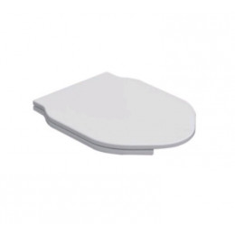 Сиденье для унитаза, Globo, AUSILIA, шг 370*500, антибактериальное покрытие AntiBac, цвет-белый