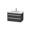 Тумба под раковину, Duravit, Ketho, шгв 800*455*480, раковина-необходимо заказать, цвет-графит матовый