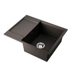Мойка, Omoikiri, Daisen, шгв 650*510*230, отверстия для смесителя-отсутствуют, цвет-эспрессо (Espresso)