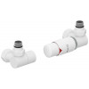 Автоматический терморегулятор, Сунержа, 3D, G 1/2" НР х G 3/4", набор, правый, цвет-белый матовый/белый