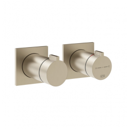 Смеситель для душа, Gessi, Inverso Rigato, на 1 потребитель, цвет-Finox Brushed Nickel