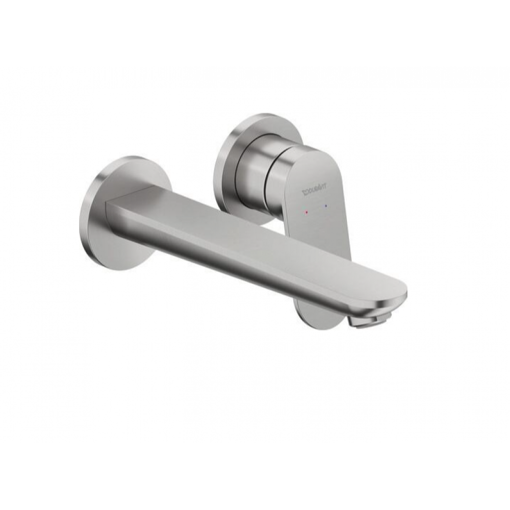 Смеситель для раковины, Duravit, Wave, цвет-нержавеющая сталь