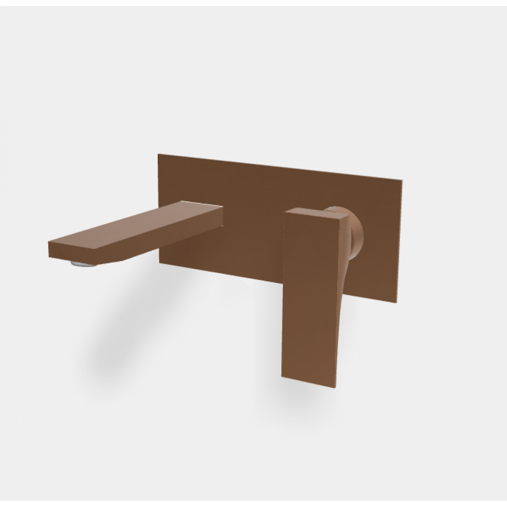 Смеситель для раковины, Fima Carlo Frattini, Zeta, цвет-бронза брашированная янтарная