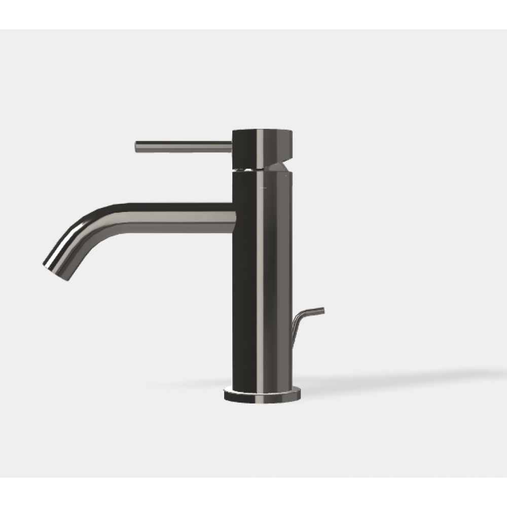 Смеситель для раковины, Fima Carlo Frattini, Spillo Up, цвет-черный хром