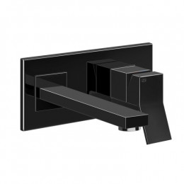 Смеситель для раковины, Gessi, Rettangolo K, цвет-Black Metal PVD