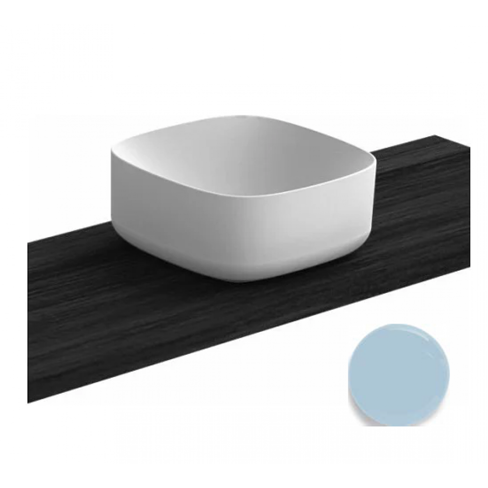 Раковина, Scarabeo, Moon, шгв 420*420*180, отверстия для смесителя-отсутствуют, цвет-Air glossy