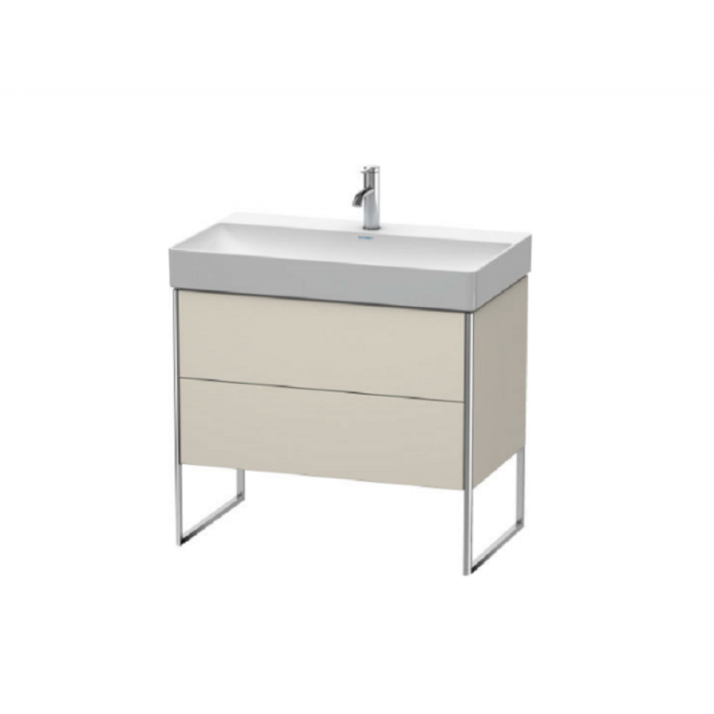 Тумба под раковину, Duravit, XSquare, шгв 784*460*731, раковина-необходимо заказать, цвет-серо-коричневый матовый