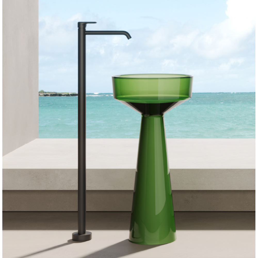 Раковина, DEA Design, Pedestal Basin, шгв 425*425*850, отверстия для смесителя-отсутствуют, цвет-Emerald