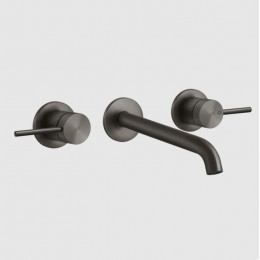 Смеситель для раковины, Gessi, 316 Intreccio, цвет-Black Metal Brushed PVD